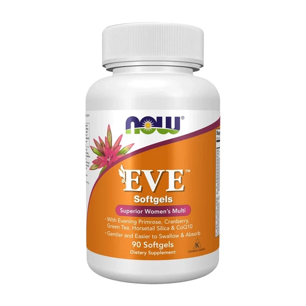 Вітаміни для жінок Єва Eve, Now Foods, 90 м'яких таблеток - Фото 1 Вітаміни для жінок Єва Eve, Now Foods, 90 м'яких таблеток - зображення 1