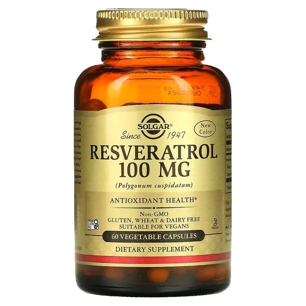 Ресвератрол Solgar (Resveratrol) 100 мг 60 капсул - Фото 1 Ресвератрол Solgar (Resveratrol) 100 мг 60 капсул - зображення 1