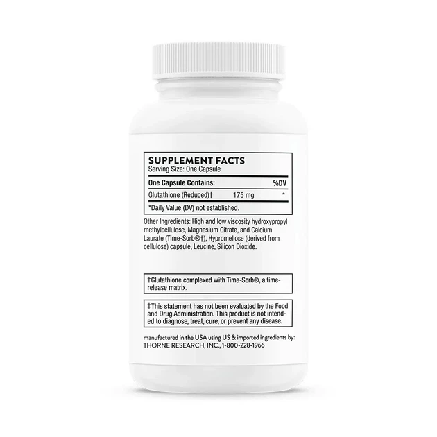 Глутатион Thorne Research (Glutathione-SR) 60 капсул - Фото 3 Глутатион Thorne Research (Glutathione-SR) 60 капсул - изображение 3