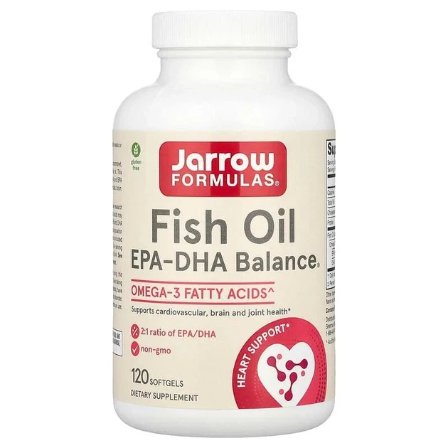 Омега-3, EPA-DHA Balance, Jarrow Formulas, 600 мг, 120 капсул - Фото 1 Омега-3, EPA-DHA Balance, Jarrow Formulas, 600 мг, 120 капсул - зображення 1