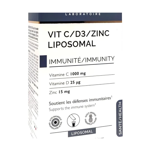 Вітамін C D3 цинк ліпосомальний Vitamine C-D3-Zink Liposomal Biocyte, 14 стіків - зображення 3