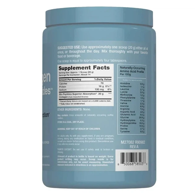 Біо-пептиди колагенового протеїну, без смаку, Collagen Protein Bio-Peptides, Neocell, 283 гр - зображення 2