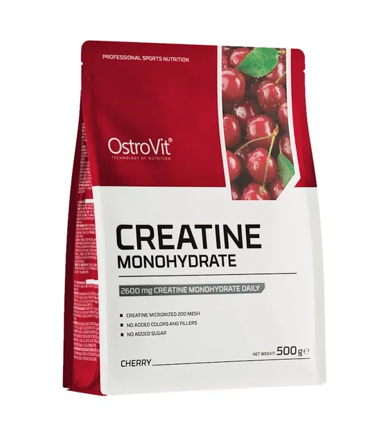 Креатин моногидрат вишня OstroVit (Creatine Monohydrate cherry) 500 г - изображение 2