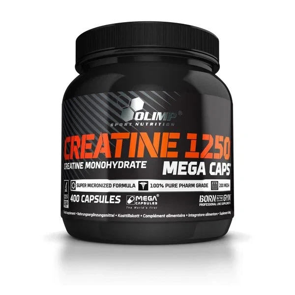 Креатин Creatine Mega Caps 1250, Olimp, 400 капсул - Фото 1 Креатин Creatine Mega Caps 1250, Olimp, 400 капсул - зображення 1