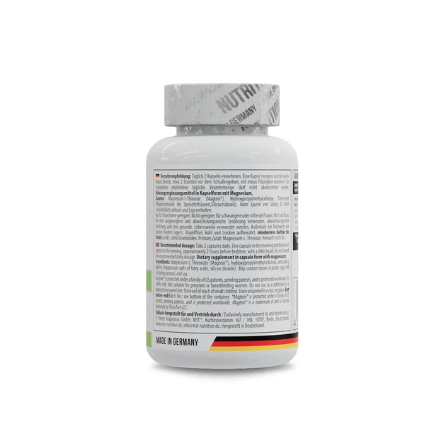 Магній треонат Magtein magnesium L-threonate 1000 мг MST 60 капсул - зображення 3