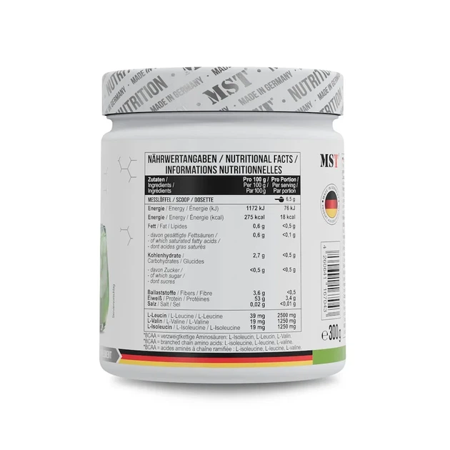 BCAA аминокислоты Zero MST зеленое яблоко 300 г - изображение 2
