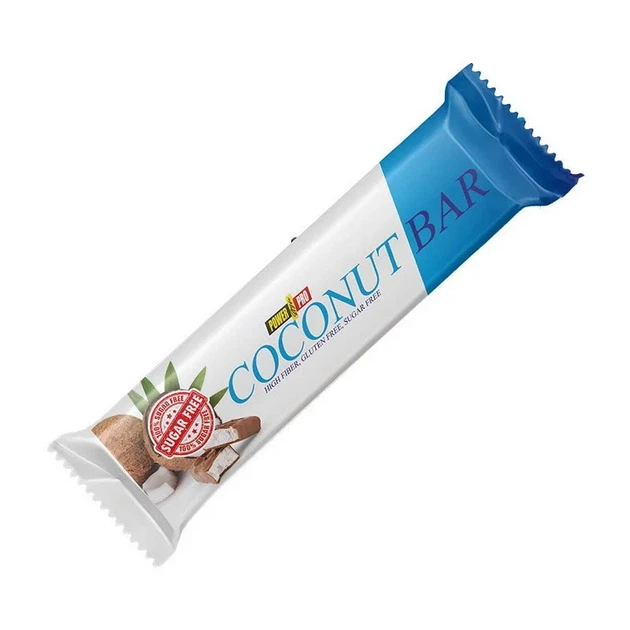 Батончик кокосовий Coconut Bar Power Pro, кокос, 50 г - Фото 1 Батончик кокосовий Coconut Bar Power Pro, кокос, 50 г - зображення 1