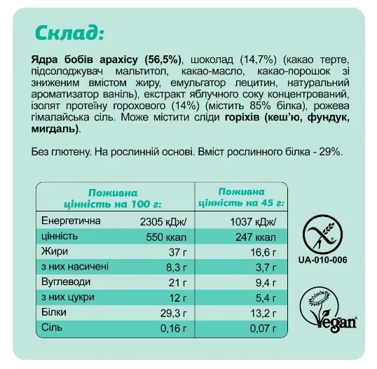 Батончики Protein Box FIZI, асорті, 10 шт по 45 г - зображення 5