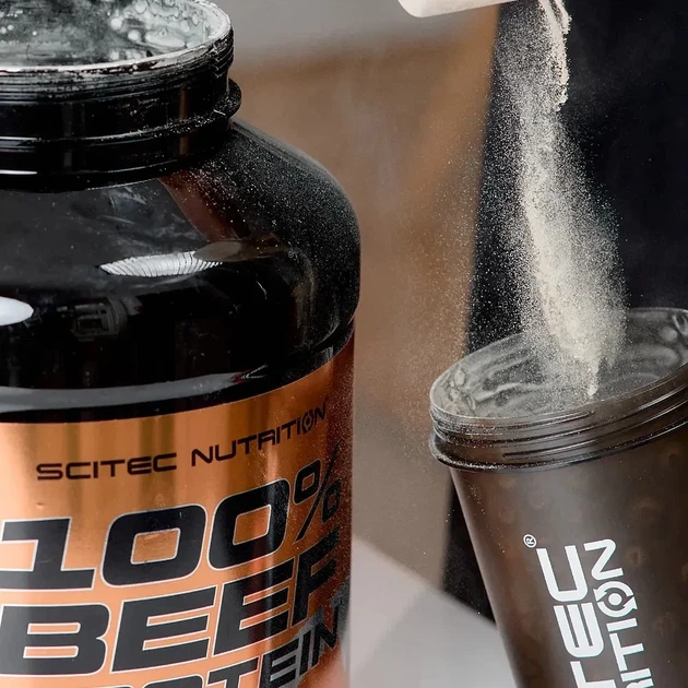 Протеїн яловичий 100% Beef Protein Scitec Nutrition, карамель банан, 1,8 кг - зображення 3