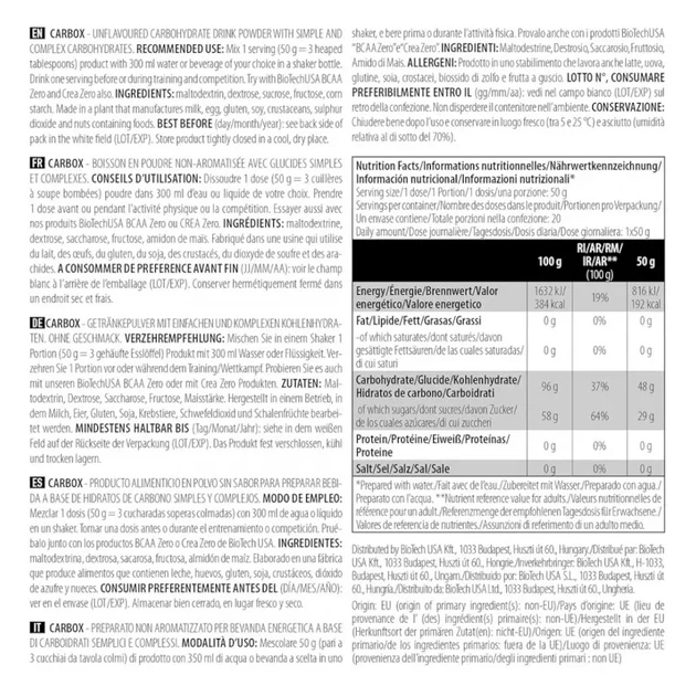 Вуглеводний комплекс CarboX BioTech, апельсин, 1 кг - зображення 2