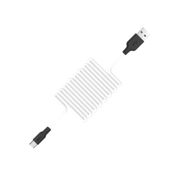 Дата кабель HOCO X21 Silicone Type-C Cable (1m) (Чорний / Білий) (436) - Фото 3 Дата кабель HOCO X21 Silicone Type-C Cable (1m) (Чорний / Білий) (436) - зображення 3