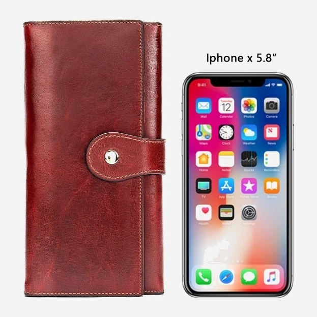 Кошелек женский кожаный для карточек Vintage 14916 Бордовый - изображение 10