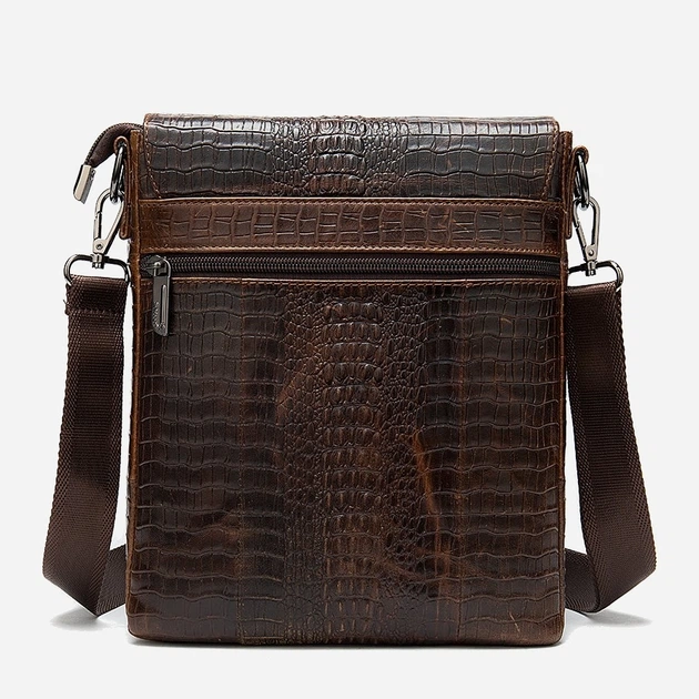 Сумка планшет через плечо мужская из натуральная кожи Vintage leather-20039 Коричневая - Фото 3 Сумка планшет через плечо мужская из натуральная кожи Vintage leather-20039 Коричневая - изображение 3