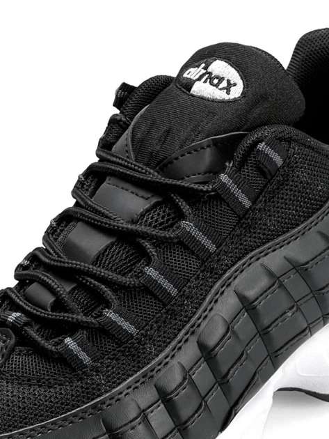 Кросівки Air Max 95 All Black White (41) A3858-1070565 - Фото 6 Кросівки Air Max 95 All Black White (41) A3858-1070565 - изображение 6