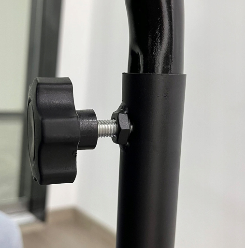 Фитнес батут 130 см с ручкой для домашних тренировок черный Rippey FK-3201 - изображение 8