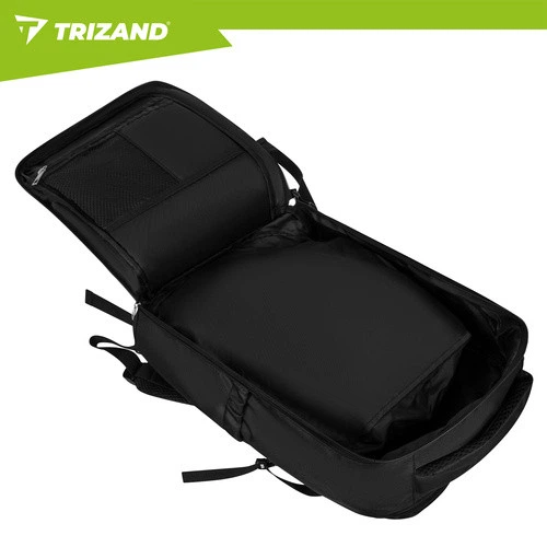 Туристический рюкзак с USB-портом 40x25 см для путешествий черный Trizand FK-0742 - Фото 5 Туристический рюкзак с USB-портом 40x25 см для путешествий черный Trizand FK-0742 - изображение 5
