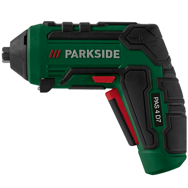 Аккумуляторная отвертка 4 В 1500 мАч 10 Нм с насадками для дома Parkside PR-191 - зображення 2