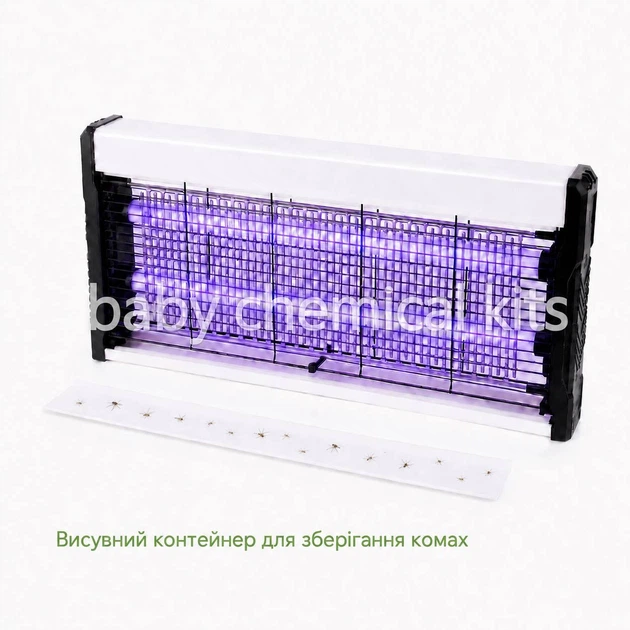 Лампа для уничтожения комаров Mosquito Killer Lamp WD-245, электрическая УФ мухоловка от комаров и мошек, 50 см - изображение 7