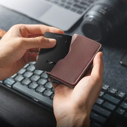 Брелок-трекер Hoco E102 Nida Dual Card Type Anti-Lost Device Black с поддержкой Apple Find My и Google Find My Device - изображение 5
