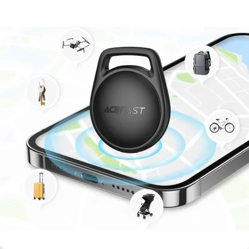 Брелок-трекер ACEFAST S2 Button Type Positioning Device Black с поддержкой Apple Find My для iPhone - изображение 6