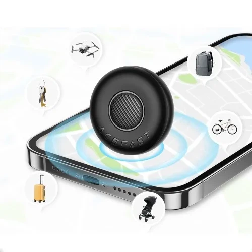 Брелок-поисковый трекер ACEFAST S1 Button Type Positioning Device Black с поддержкой Apple Find My для iPhone - изображение 4