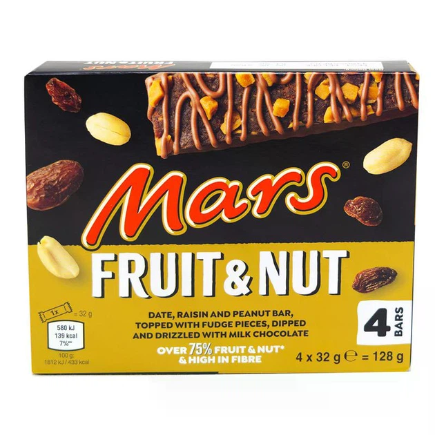 Батончик Mars Triple Treat Fruit & Nut 32 грам - изображение 2