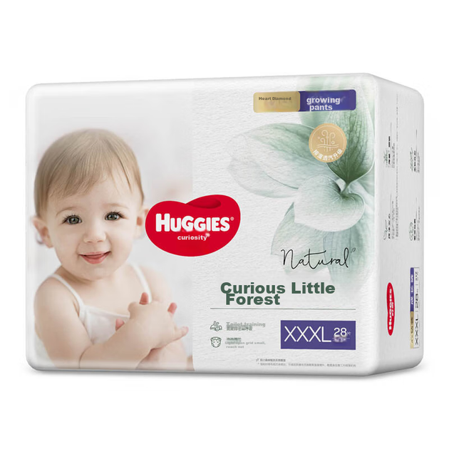 Підгузки-трусики Huggies Little Forest XXXL (від 17 кг), 28 шт - Фото 1 Підгузки-трусики Huggies Little Forest XXXL (від 17 кг), 28 шт - зображення 1