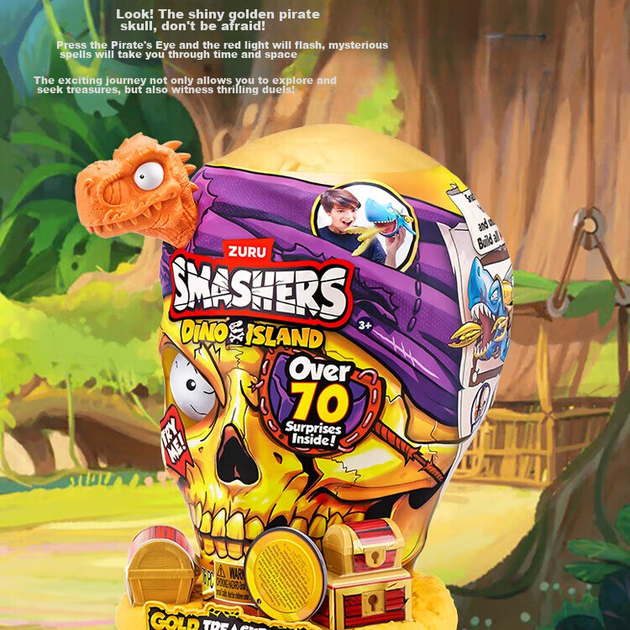 Іграшка ZURU Exploding Boy Gold Hunter Pirate Dinosaur Treasure Hunt для дітей - зображення 10