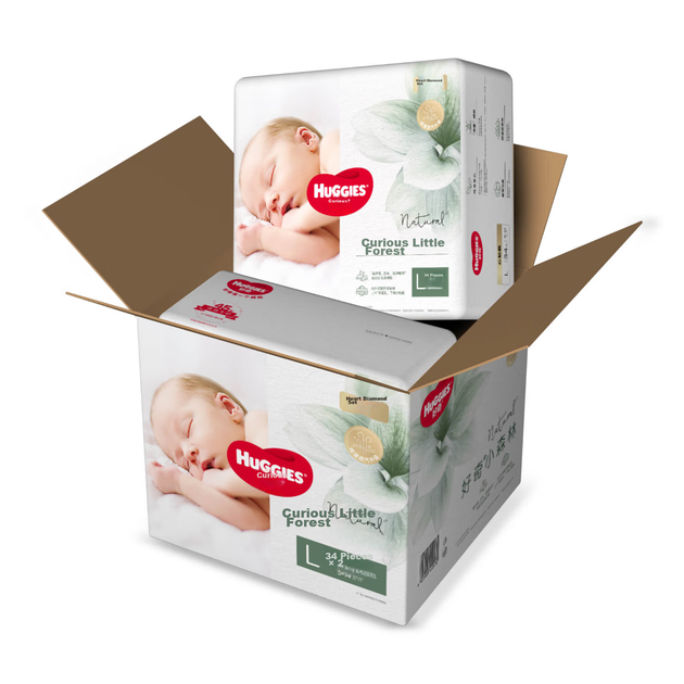 Подгузники Huggies Little Forest L34x2 (9-14кг), с сердечком, дышащие - изображение 10