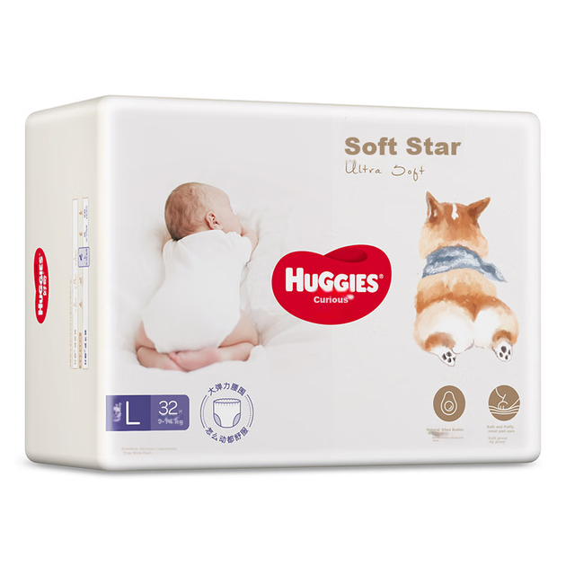 Подгузники-трусики Huggies Soft Cute Corgi L 32 шт (9-14 кг) - изображение 10