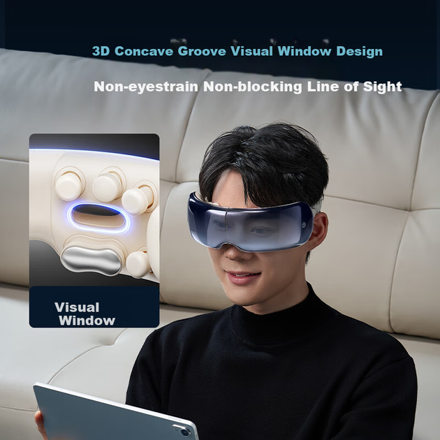 Массажер JD Original Smart Eye E7 Pro для глаз, вибрация и тепло, подарочный - изображение 5