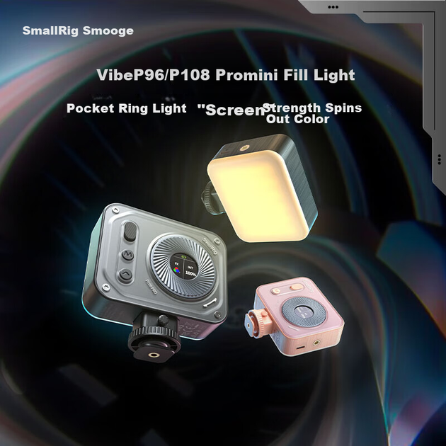 SmallRig 4660 Двоколірне температурне заповнювальне світло, міні-портативна камера, фотографія, портрет, краса, RGB, телефон, фотографія, тофу, кишенькове кільце - зображення 4