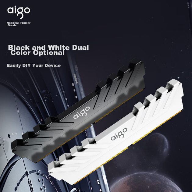 Комплект Aigo 16 ГБ (8 ГБ×2), DDR4 3200, модуль пам'яті для настільних комп'ютерів, розподільник тепла, двоканальна планка для зберігання даних комп'ютера, Chengying White C16 - изображение 7