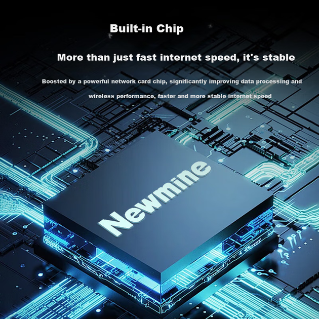 Беспроводной сетевой адаптер Newmine WiFi 6 без драйверов, USB, с внутренней и внешней антеннами, гигабитный 5G WiFi-приемник для настольных компьютеров и ноутбуков, сетевой WiFi-передатчик - Фото 8 Беспроводной сетевой адаптер Newmine WiFi 6 без драйверов, USB, с внутренней и внешней антеннами, гигабитный 5G WiFi-приемник для настольных компьютеров и ноутбуков, сетевой WiFi-передатчик - изображение 8
