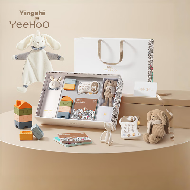 Набор игрушек YEEHOO развивающих для новорожденных, подарочный - изображение 4