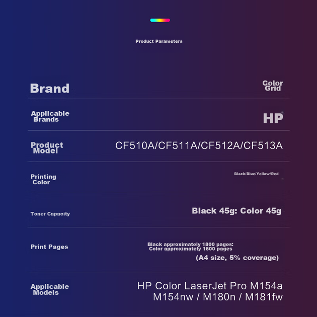 Совместимость Caige с картриджами HP 204a, подходит для картриджей M154a, M180n, M181fw, M154nw, Cf510a, а также для картриджей M180n с барабанным порошком. - изображение 6