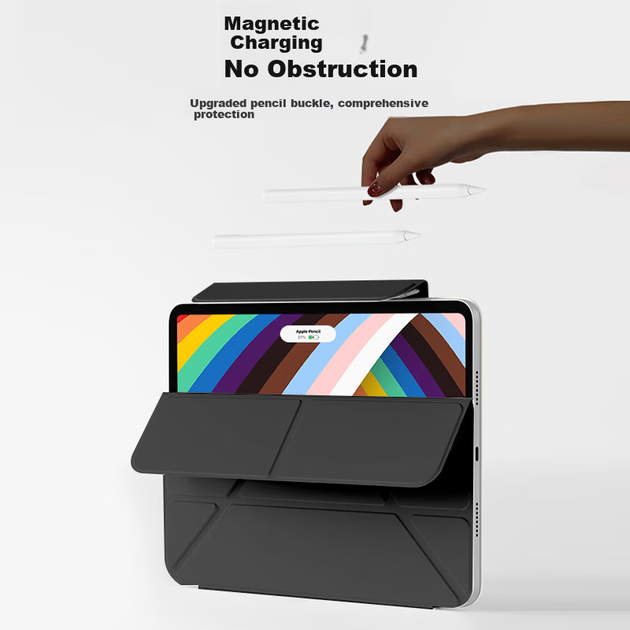 Чохол RBP для iPad Pro 11 дюймів 2024/2025 M4/M5 магнітний з підставкою, чорний - Фото 4 Чохол RBP для iPad Pro 11 дюймів 2024/2025 M4/M5 магнітний з підставкою, чорний - зображення 4