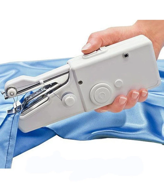 Міні портативна швацька машинка ручна біла Handy Stitch - зображення 5