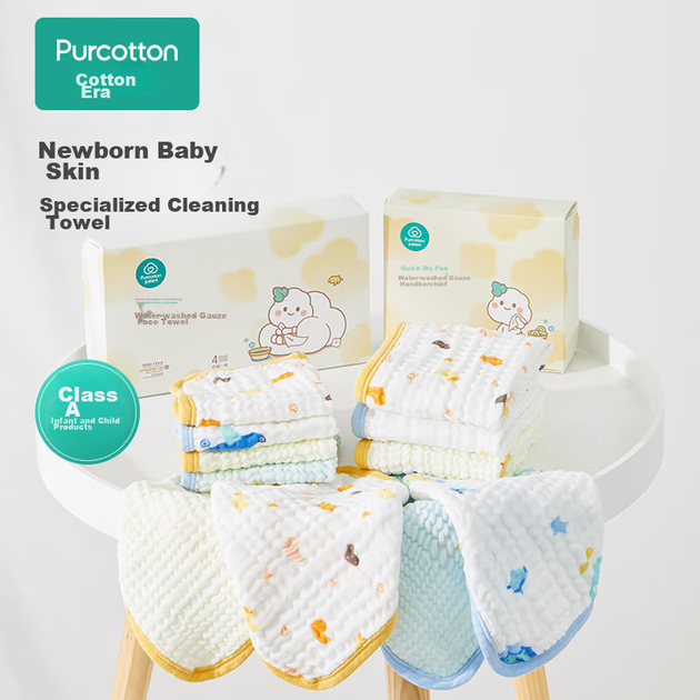 Детское марлевое полотенце PurCotton «Уточка», 25×50 см, 3 шт - изображение 4