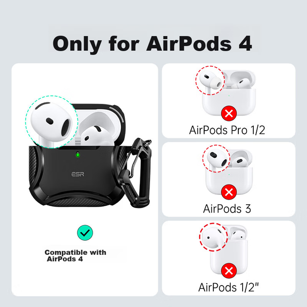 Чехол ESR для AirPods 4 защитный MagSafe - изображение 4