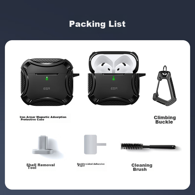 Чехол ESR для AirPods 4 защитный MagSafe - изображение 10