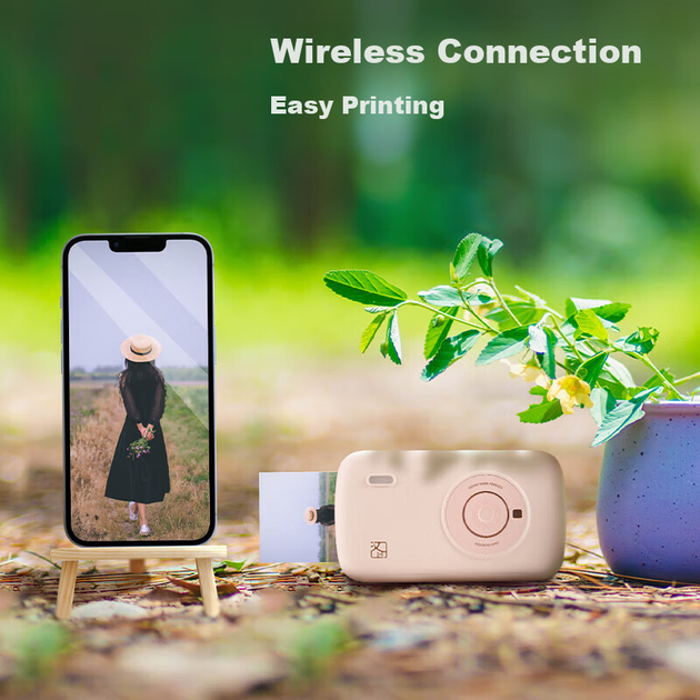 Принтер фото HPRT CP2100 портативний Bluetooth, рожевий - зображення 5