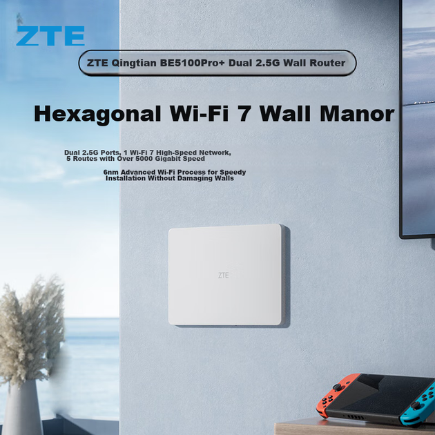 Маршрутизатор ZTE BE5100Pro+ WiFi 7 - изображение 9