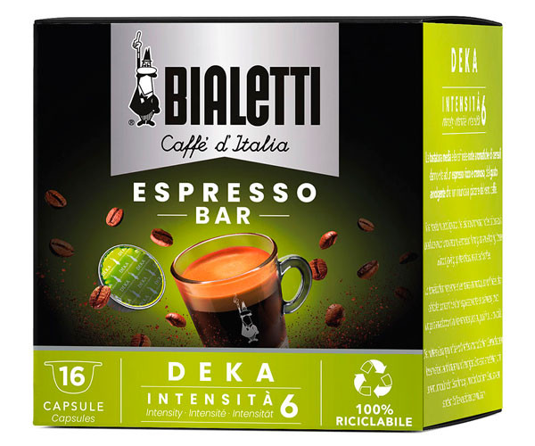 Кофе в капсулах Bialetti Espresso Bar Deca, 16 капсул Bialetti - Фото 1 Кофе в капсулах Bialetti Espresso Bar Deca, 16 капсул Bialetti - изображение 1