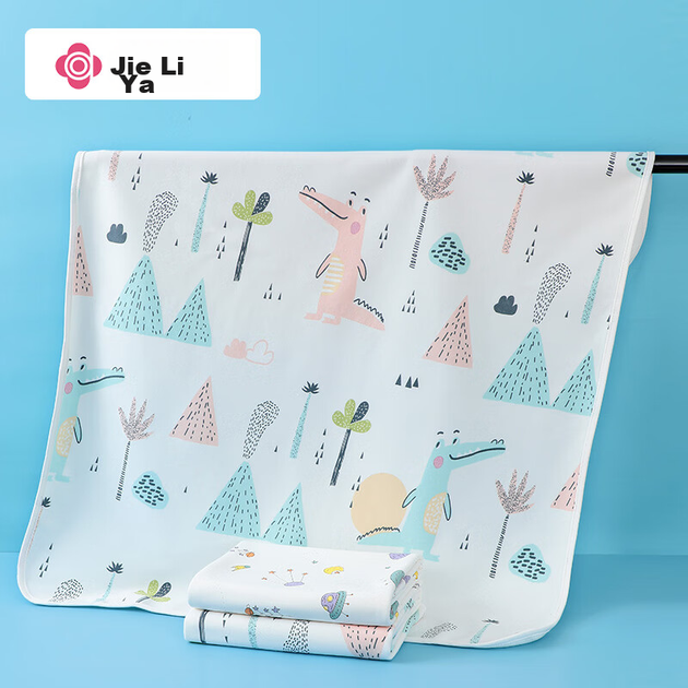 Пеленка Grace Baby водонепроницаемая моющаяся хлопковая, 100x80см - изображение 7