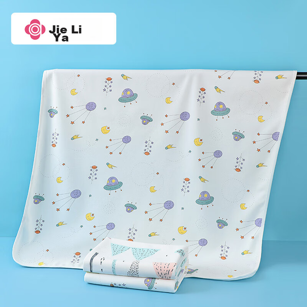 Пеленка Grace Baby водонепроницаемая моющаяся хлопковая, 100x80см - изображение 8