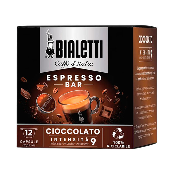 Кава в капсулах Bialetti Espresso Bar Cioccolato, 12 капсул Bialetti - Фото 1 Кава в капсулах Bialetti Espresso Bar Cioccolato, 12 капсул Bialetti - зображення 1