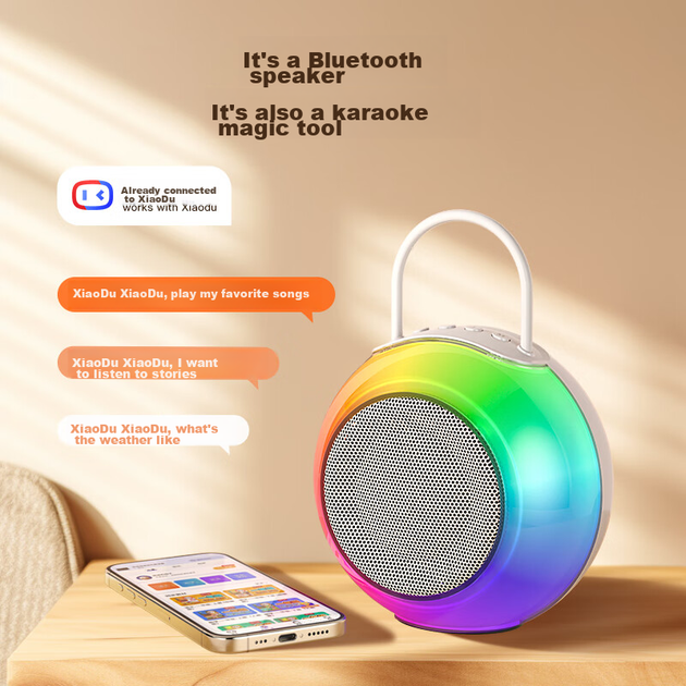 Микрофон Newmine MC76 караоке беспроводной Bluetooth со встроенной колонкой, комплект из 2 шт - изображение 7