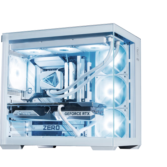 Корпус MSI Chiebao PLUS ATX с обратным подключением и поддержкой СЖО 360 мм, белый - изображение 8