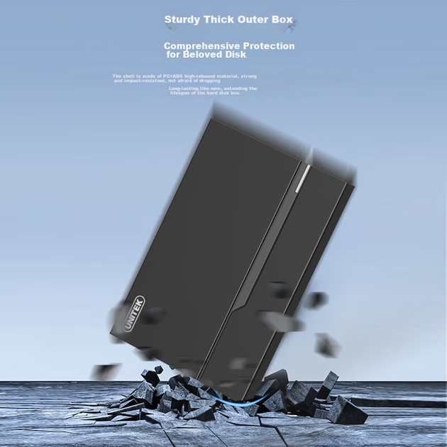 Корпус UNITEK для HDD/SSD 2.5" Type-C, 10Гбит/с, USB 3.2-SATA - изображение 8